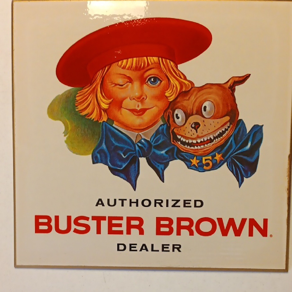 Buster Brown Red and Blue Art Illustration